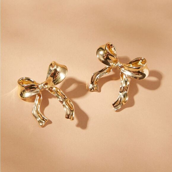 Anthropologie Jewelry - Bohemian bow earrings N912